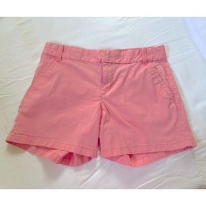 Pink colored shorts. Size 6.